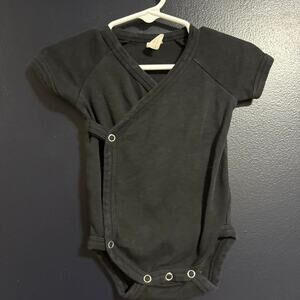 Kate Quinn Kimono Snap Bodysuit Black